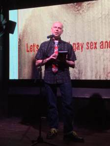 Dominic Davies speaking at Gay Sex & Drugs